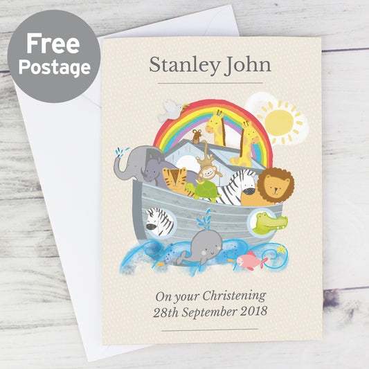 Personalised Noah's Ark Card