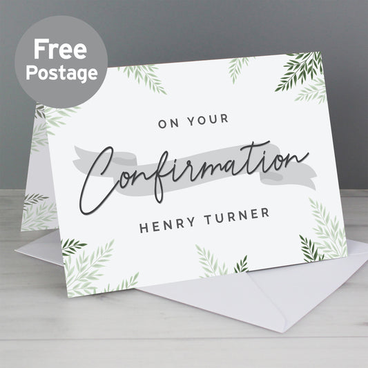 Personalised Confirmation Card