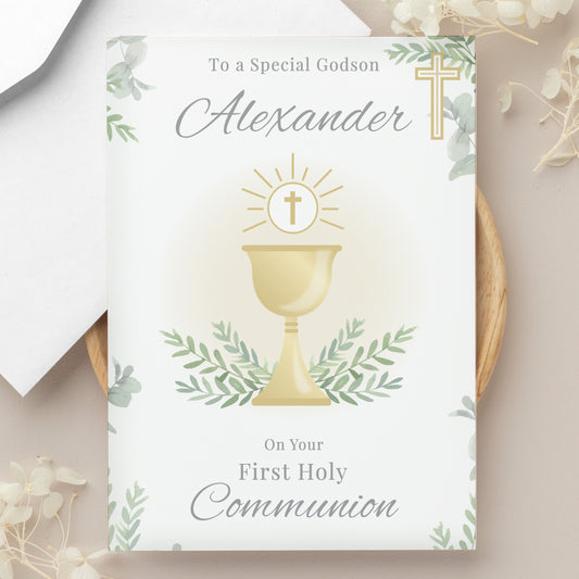 Personalised First Holy Communion Card