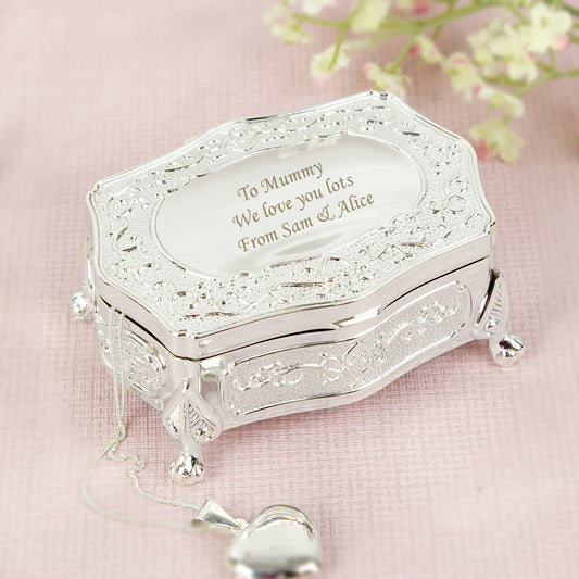 Personalised Small Antique Trinket Box