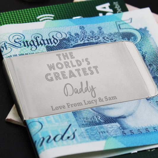 Personalised 'World's Greatest' Money Clip