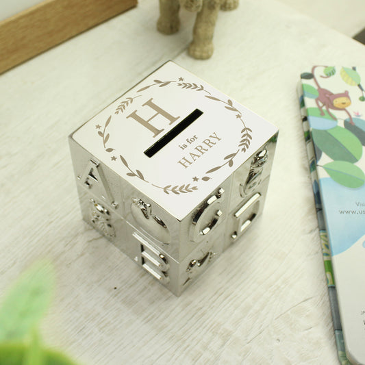 Personalised Initial ABC Money Box