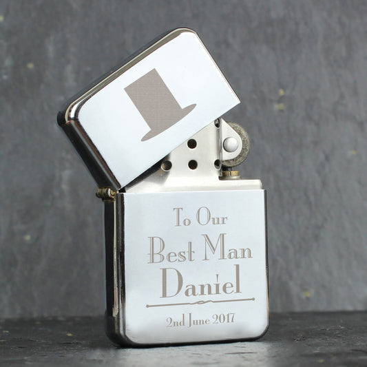 Personalised Decorative Wedding Best Man Lighter