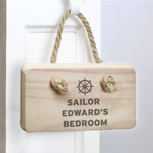 Personalised Nautical Wooden Sign