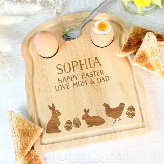 Personalised Spring Egg & Toast Board