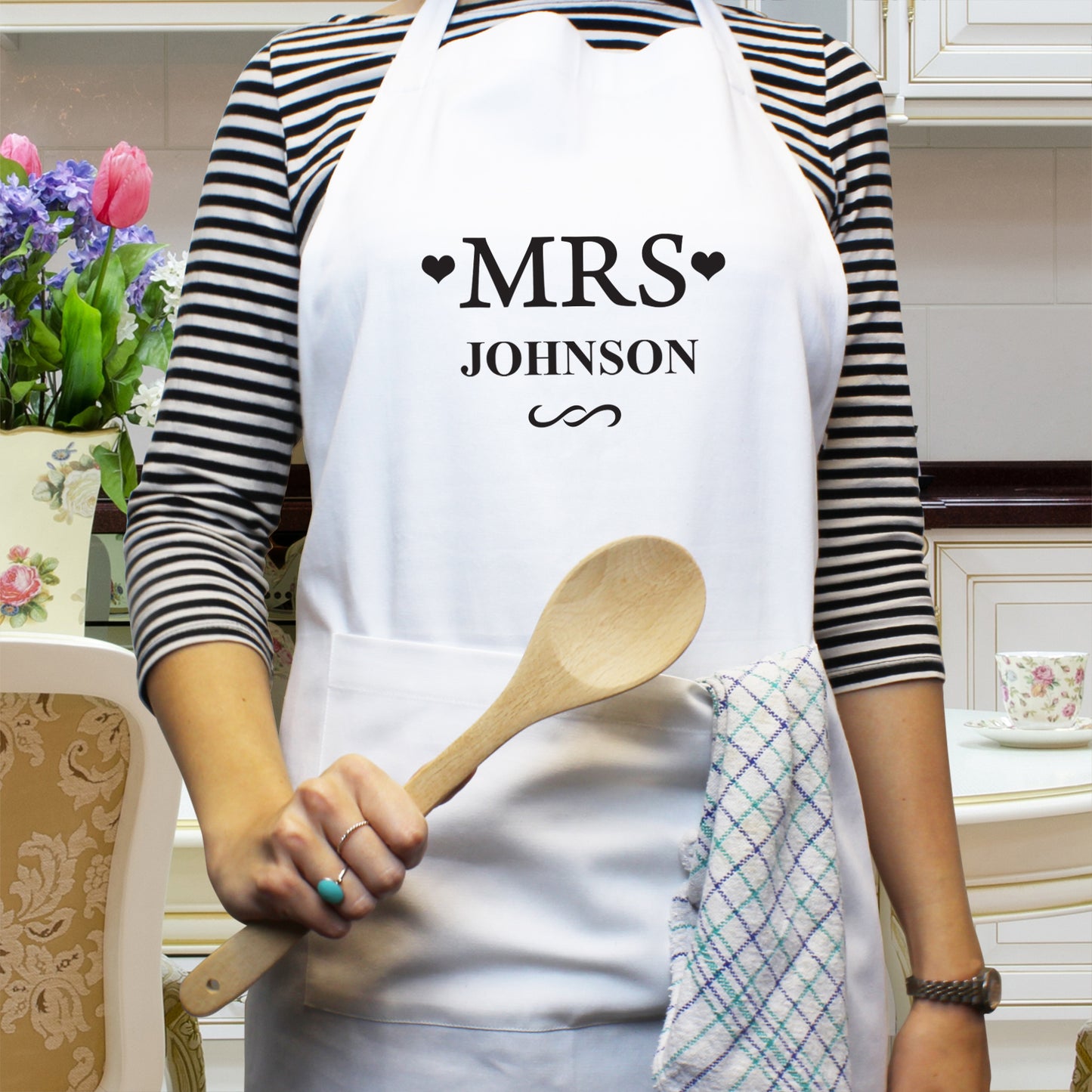 Personalised Mrs White Apron