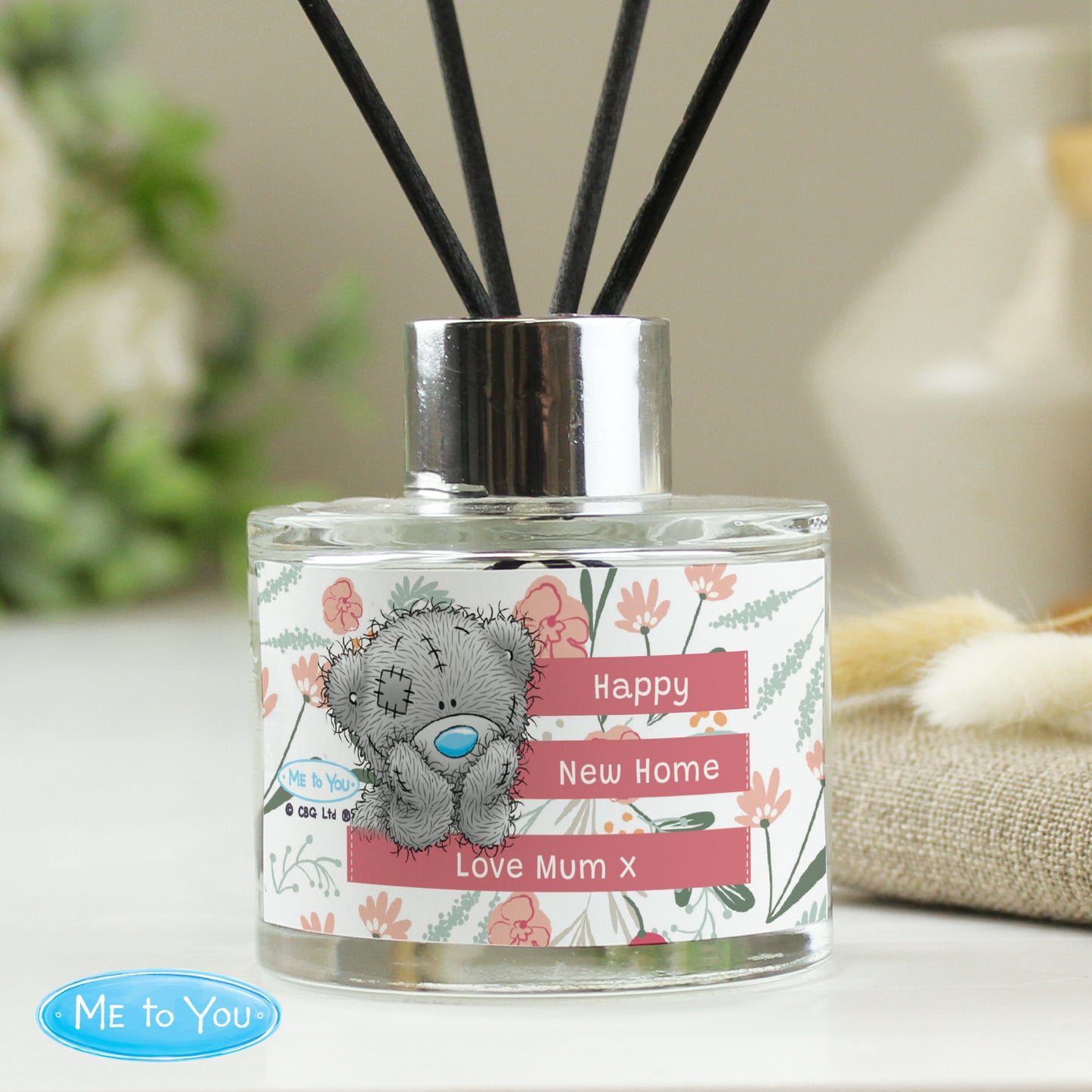 Personalised Me To You Floral Reed Diffuser