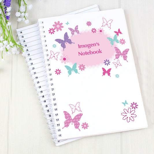 Personalised Butterfly A5 Notebook