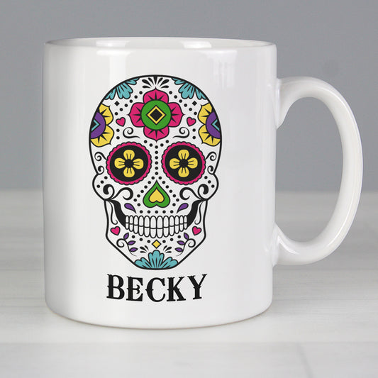 Personalised Sugar Skull Mug