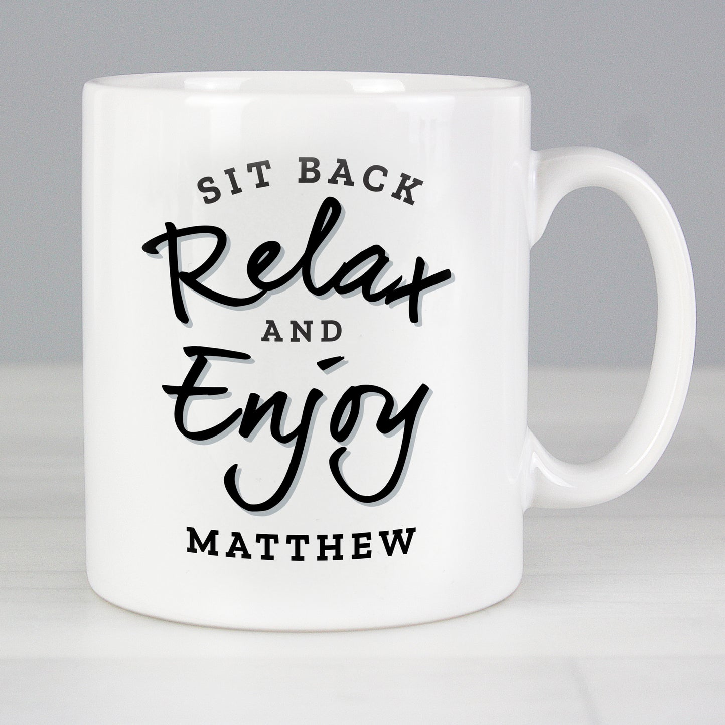 Personalised Sit Back & Relax Mug