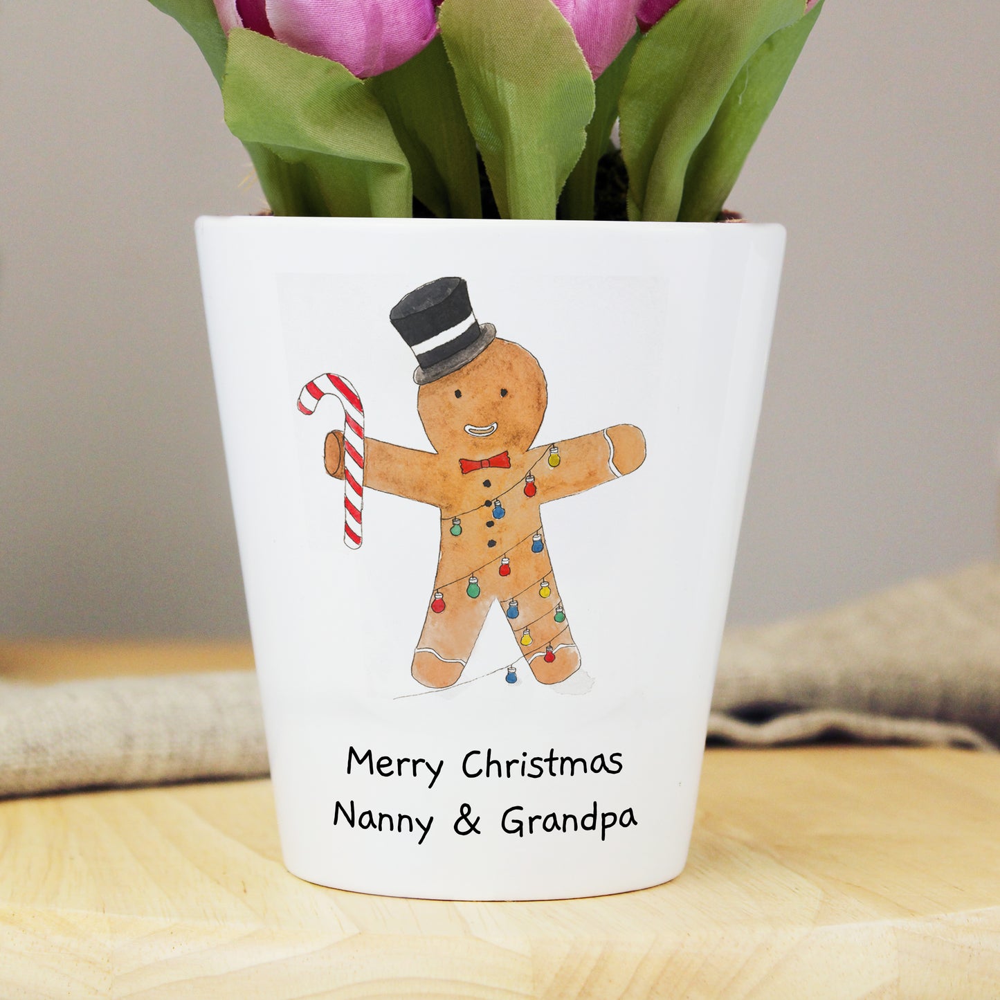 Personalised Childrens Drawing Photo Upload Plant Pot