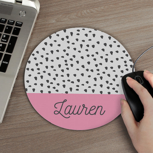 Personalised Dotty Mouse Mat