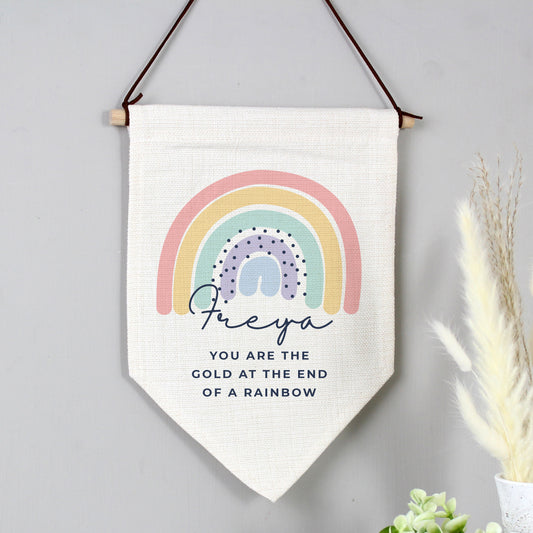 Personalised Rainbow Hanging Banner