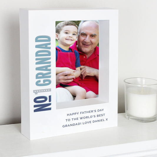 Personalised No.1 5x7 Box Photo Frame