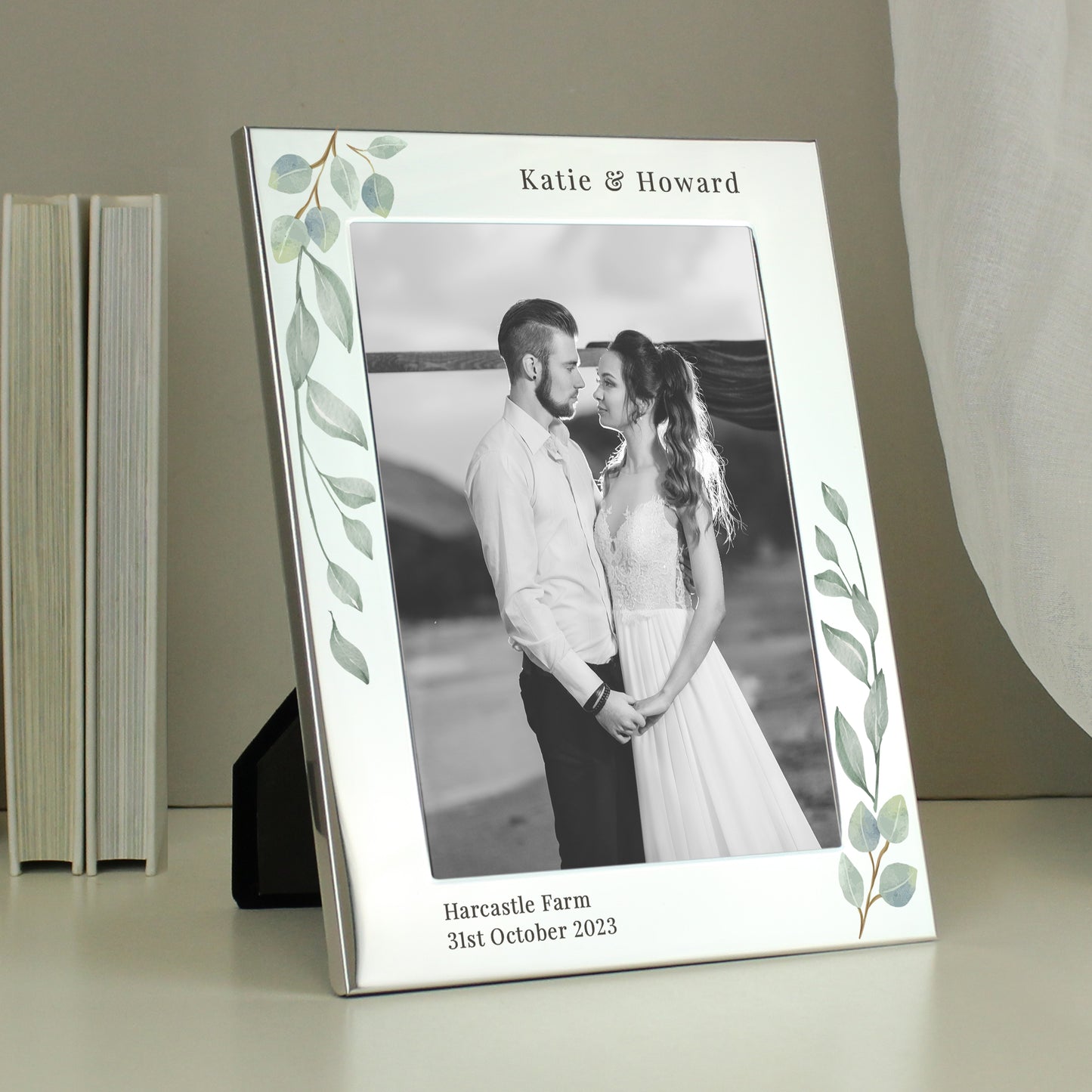 Personalised Botanical 5x7 Photo Frame