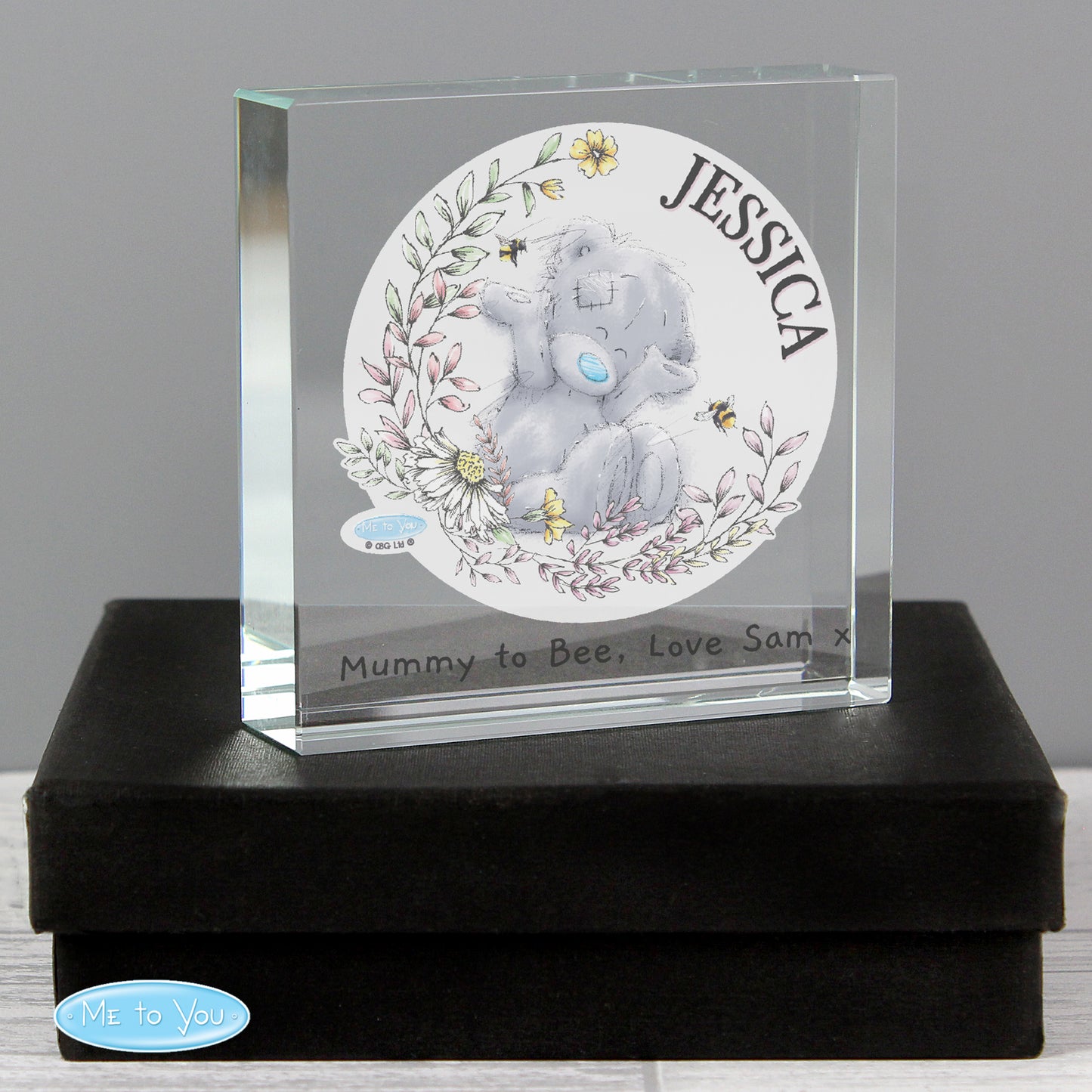 Personalised Me to You Bees Crystal Token