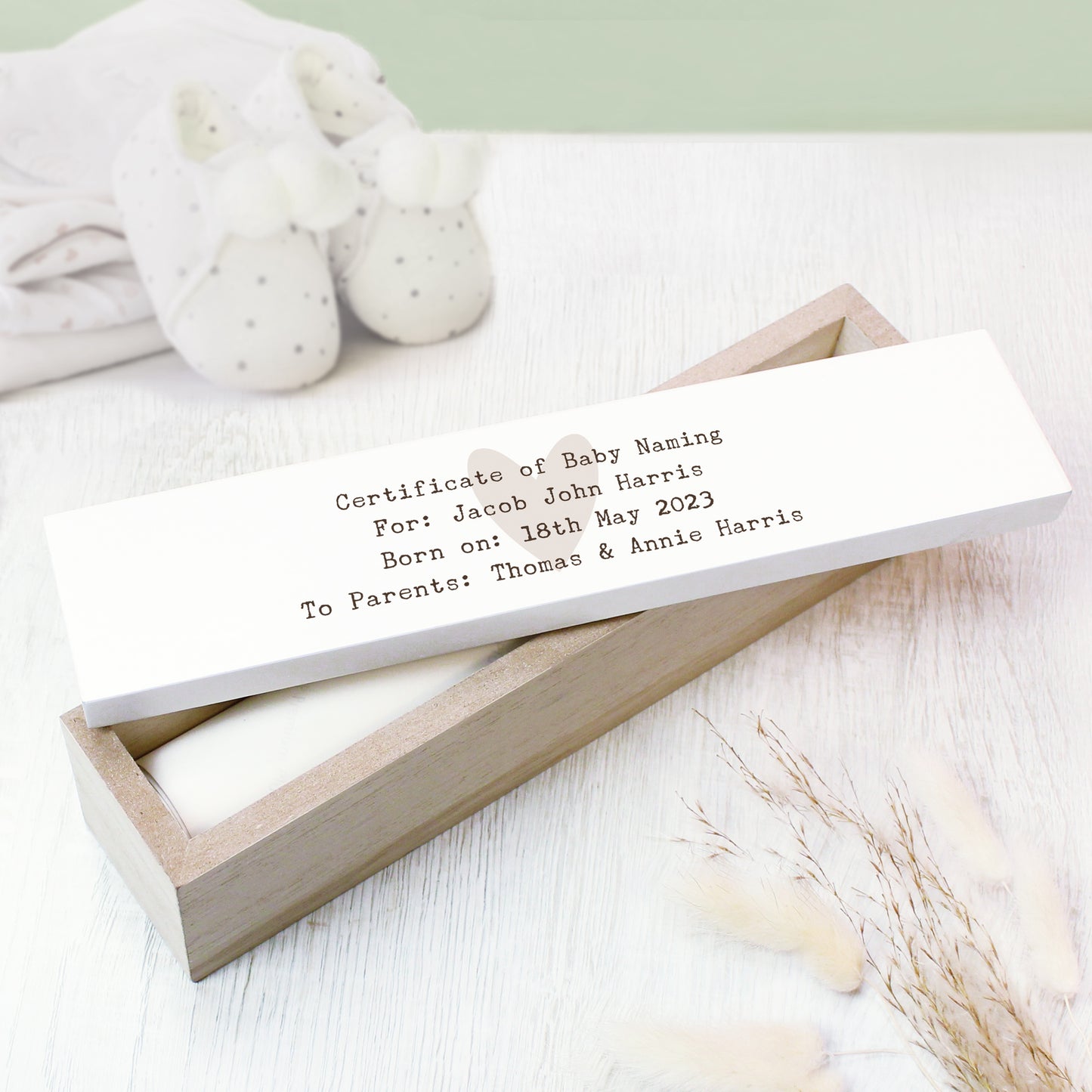 Personalised Free Text Wooden Certificate Holder