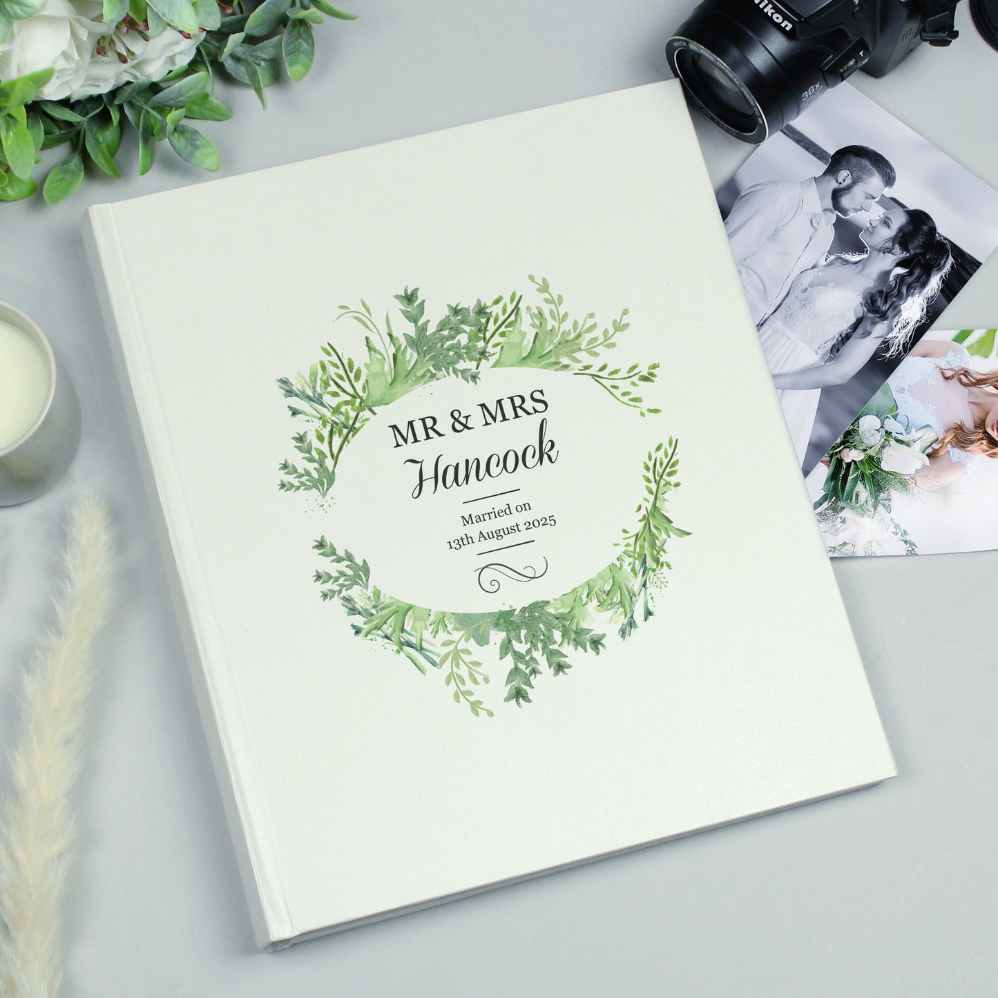 Personalised Fresh Botanical Traditional Photo Album