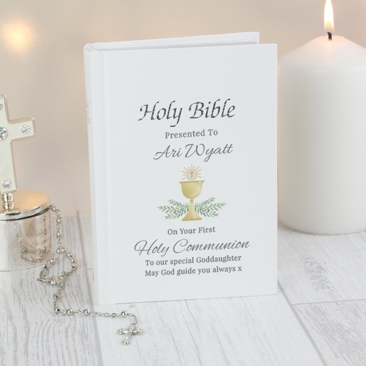 Personalised First Holy Communion Holy Bible